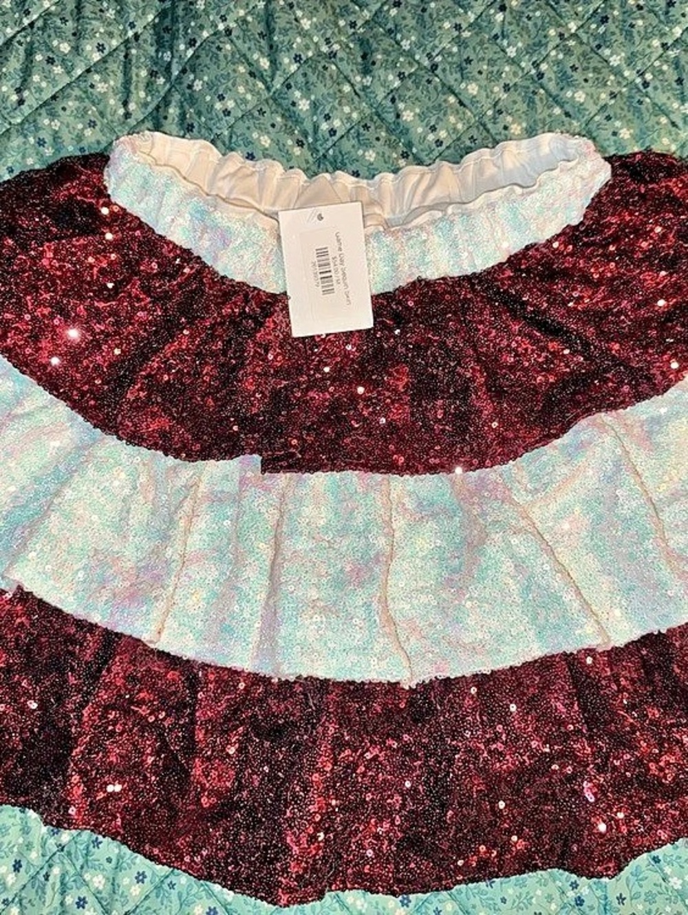 Women’s sequin layered skirt